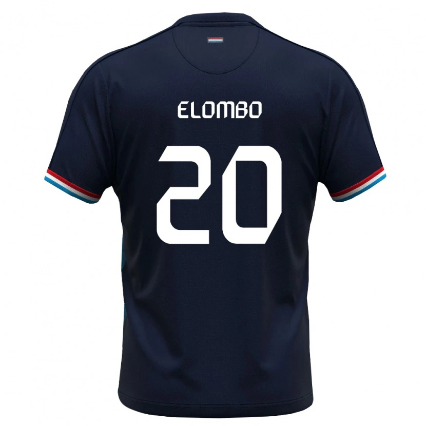 DanxenメンズルクセンブルクCharel Elombo#20ロイヤルブルー 赤アウェイシャツ26-28ジャージーユニフォーム