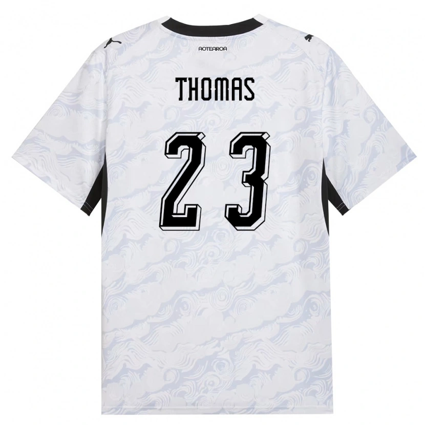 DanxenメンズニュージーランドRyan Thomas#23黒 白アウェイシャツ26-28ジャージーユニフォーム