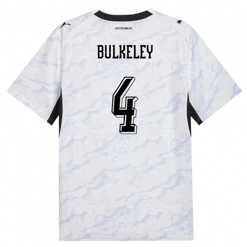 DanxenメンズニュージーランドJames Bulkeley#4黒 白アウェイシャツ26-28ジャージーユニフォーム