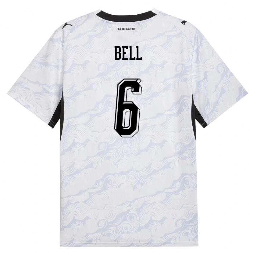 DanxenメンズニュージーランドJoe Bell#6黒 白アウェイシャツ26-28ジャージーユニフォーム