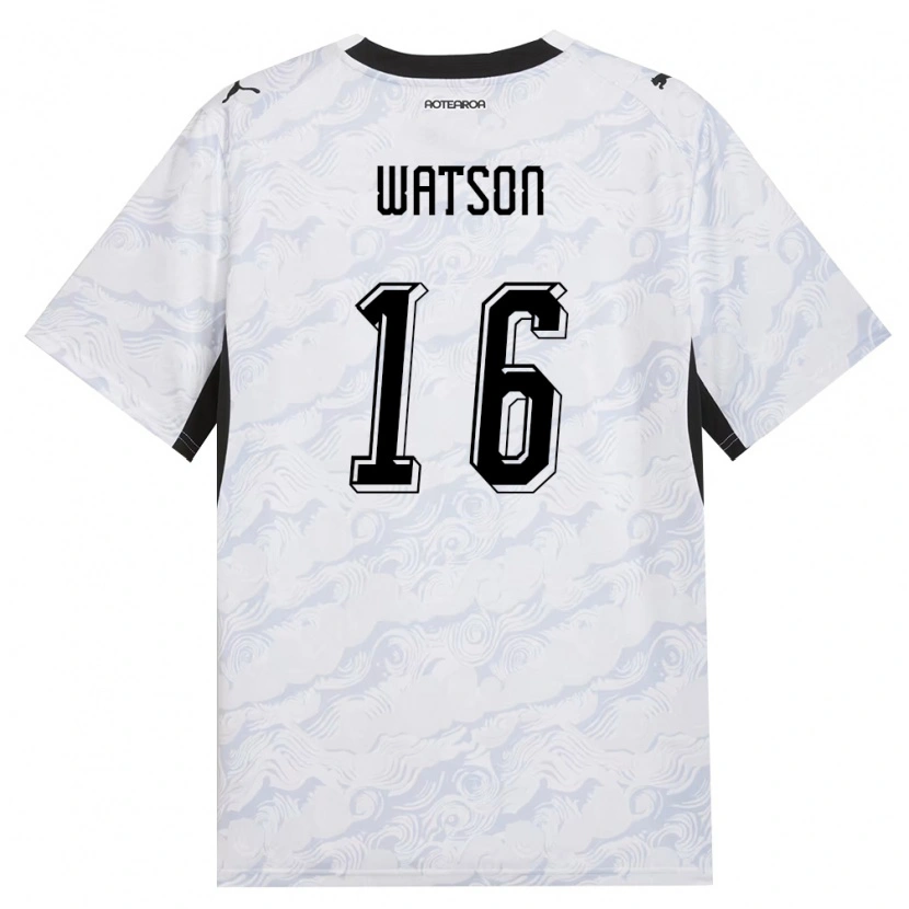DanxenメンズニュージーランドRyan Watson#16黒 白アウェイシャツ26-28ジャージーユニフォーム