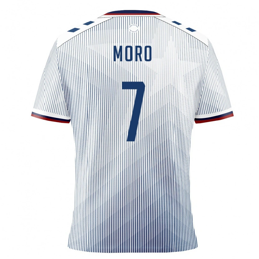 DanxenメンズプエルトリコAdrián Moro#7ロイヤルブルー 白アウェイシャツ26-28ジャージーユニフォーム