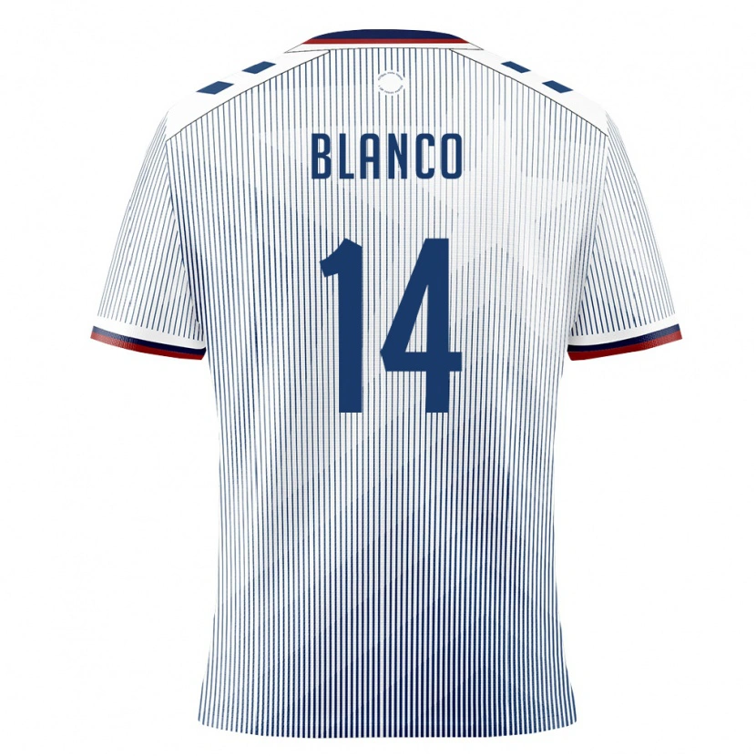 DanxenメンズプエルトリコJustin Blanco#14ロイヤルブルー 白アウェイシャツ26-28ジャージーユニフォーム