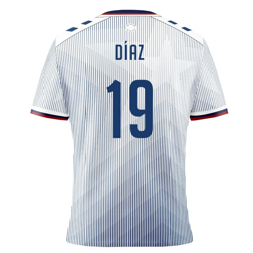DanxenメンズプエルトリコDerick Díaz#19ロイヤルブルー 白アウェイシャツ26-28ジャージーユニフォーム