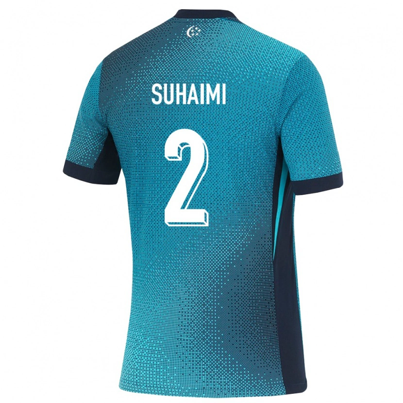 DanxenメンズシンガポールRaoul Suhaimi#2ダークターコイズ 黒アウェイシャツ26-28ジャージーユニフォーム