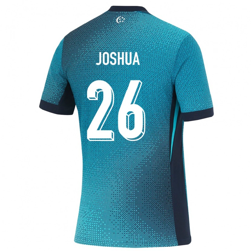 DanxenメンズシンガポールJoshua Pereira#26ダークターコイズ 黒アウェイシャツ26-28ジャージーユニフォーム