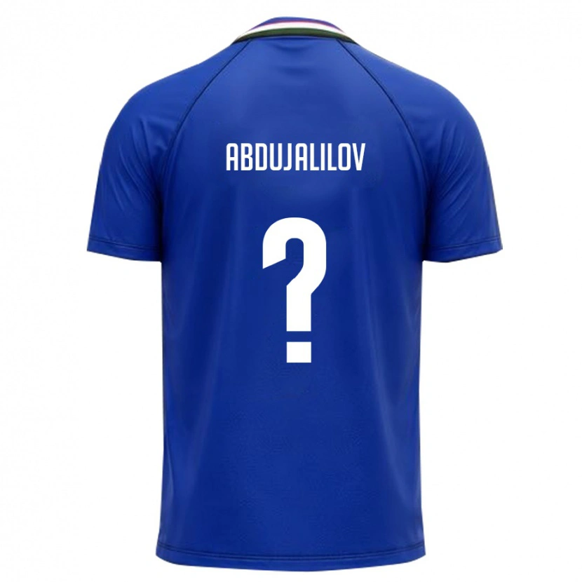 DanxenレディースウズベキスタンTimur Abdujalilov#0ロイヤルブルー 白ホームシャツ26-28ジャージーユニフォーム
