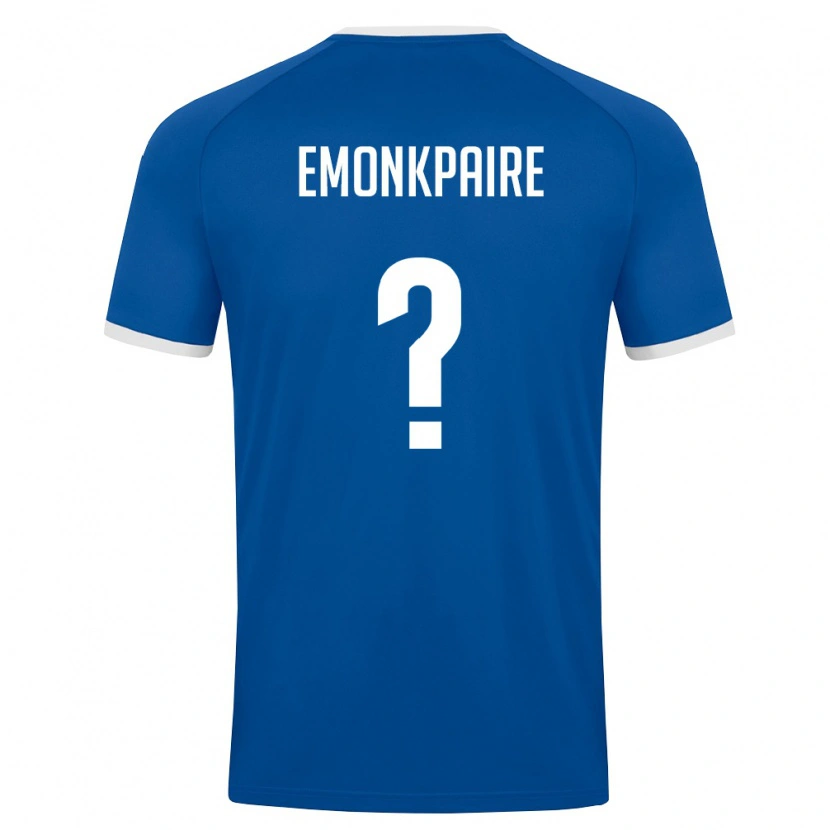 DanxenレディースウズベキスタンEmmanuel Emonkpaire#0ロイヤルブルー 白ホームシャツ26-28ジャージーユニフォーム
