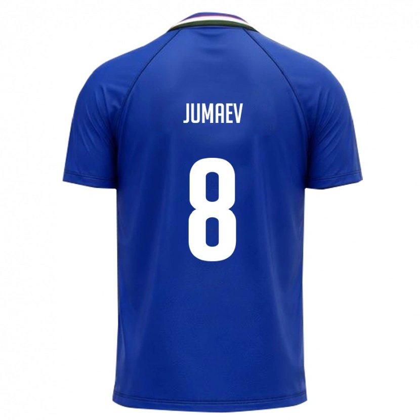 DanxenレディースウズベキスタンAsilbek Jumaev#8ロイヤルブルー 白ホームシャツ26-28ジャージーユニフォーム