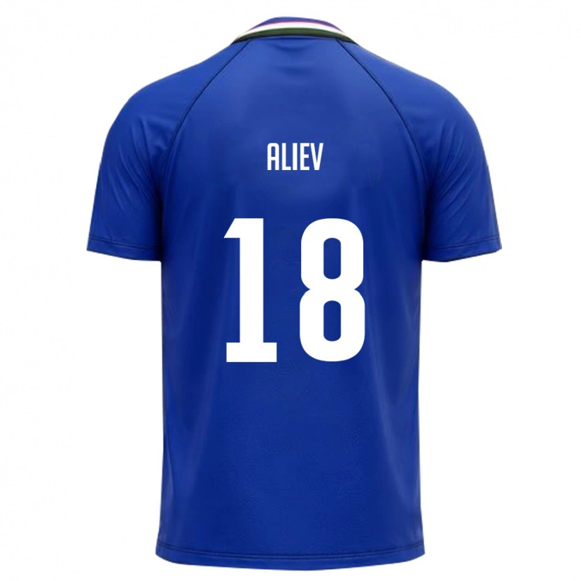 DanxenレディースウズベキスタンBilikhon Aliev#18ロイヤルブルー 白ホームシャツ26-28ジャージーユニフォーム