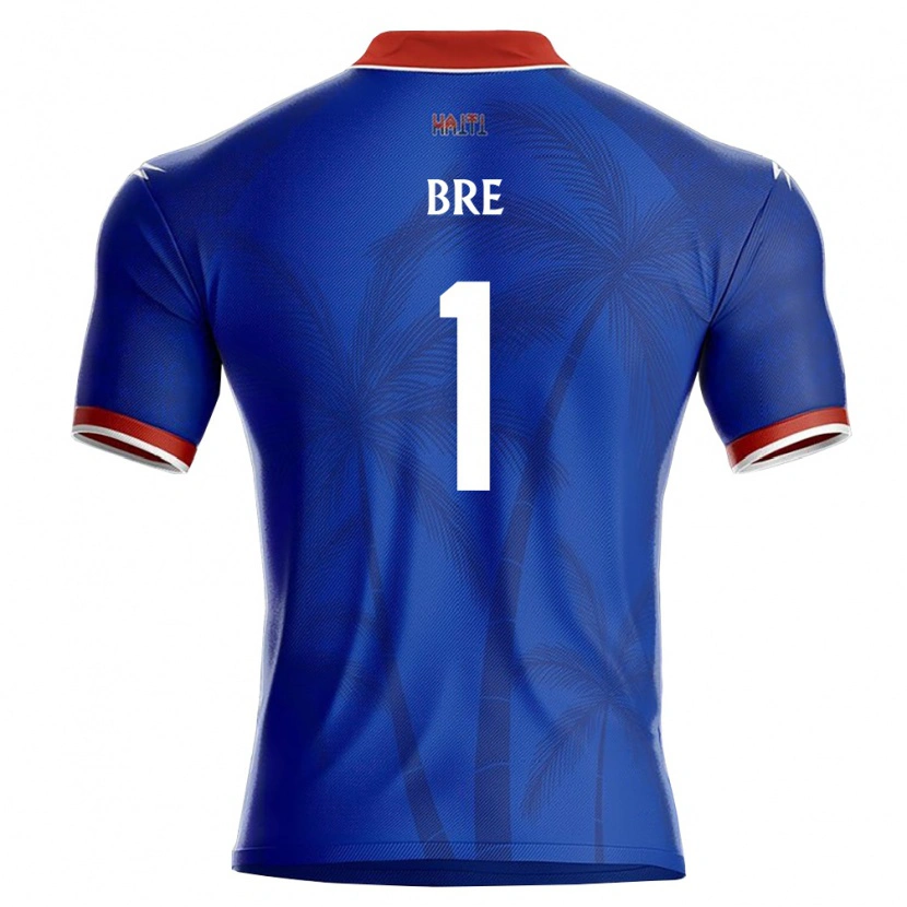DanxenレディースハイチCarlos Bre#1青 赤 白ホームシャツ26-28ジャージーユニフォーム