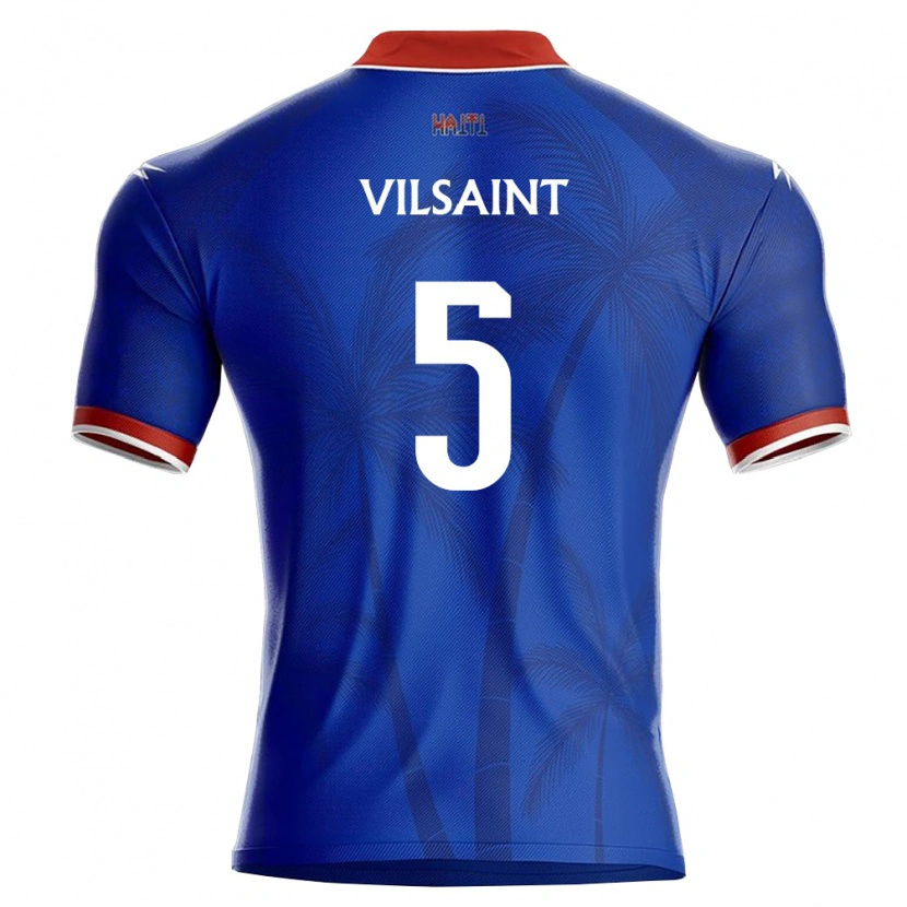 DanxenレディースハイチJaylen Vilsaint#5青 赤 白ホームシャツ26-28ジャージーユニフォーム