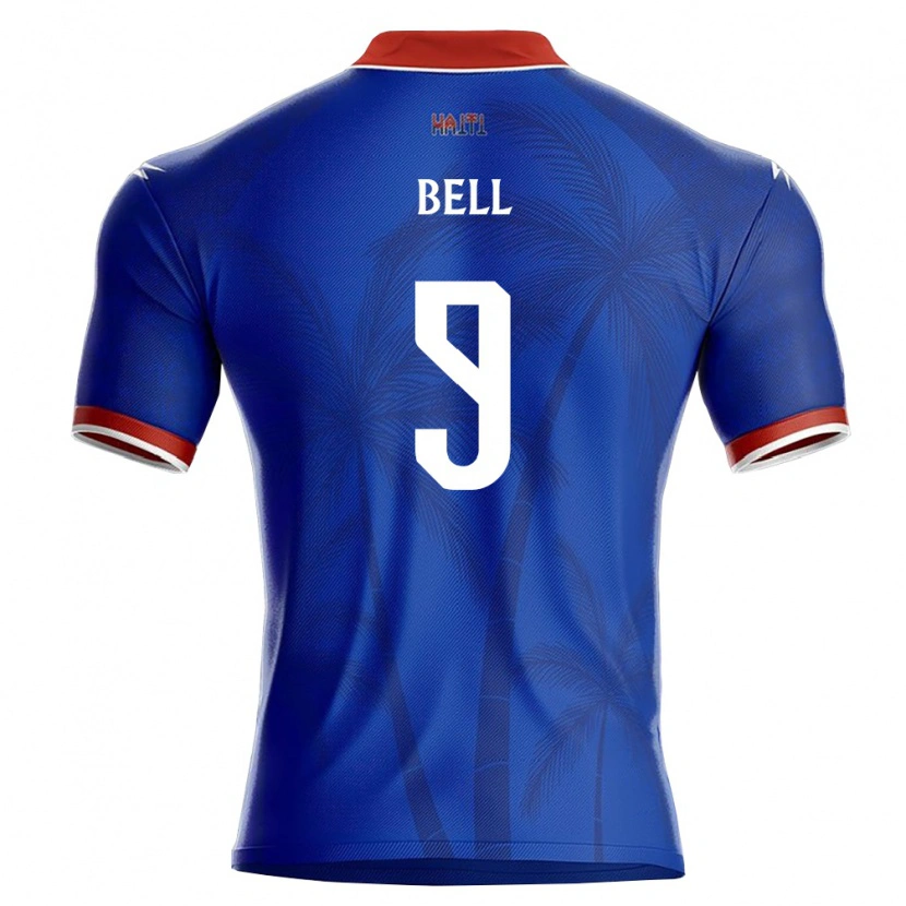 DanxenレディースハイチKarl Bell#9青 赤 白ホームシャツ26-28ジャージーユニフォーム