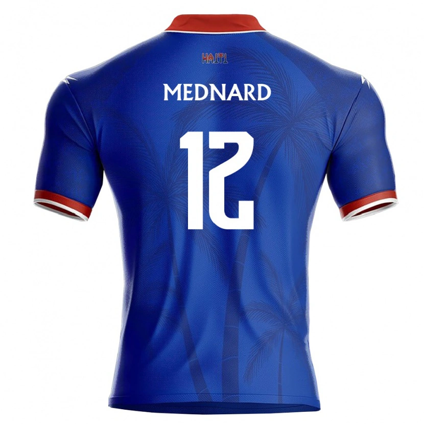 DanxenレディースハイチJonah Mednard#12青 赤 白ホームシャツ26-28ジャージーユニフォーム