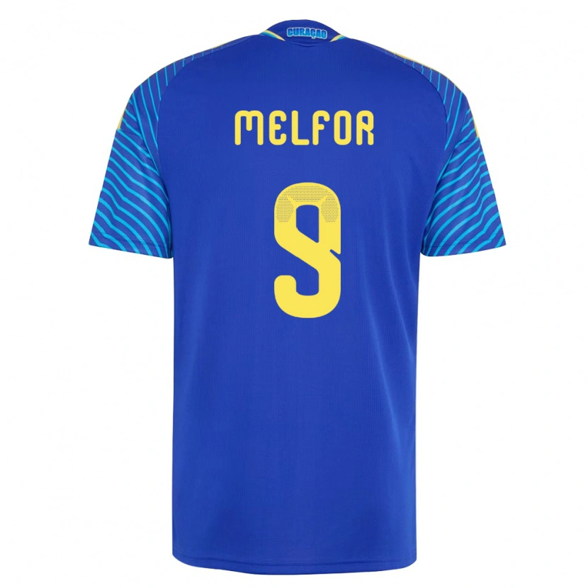 Danxenレディースキュラソー島Raydion Melfor#9紺 白ホームシャツ26-28ジャージーユニフォーム