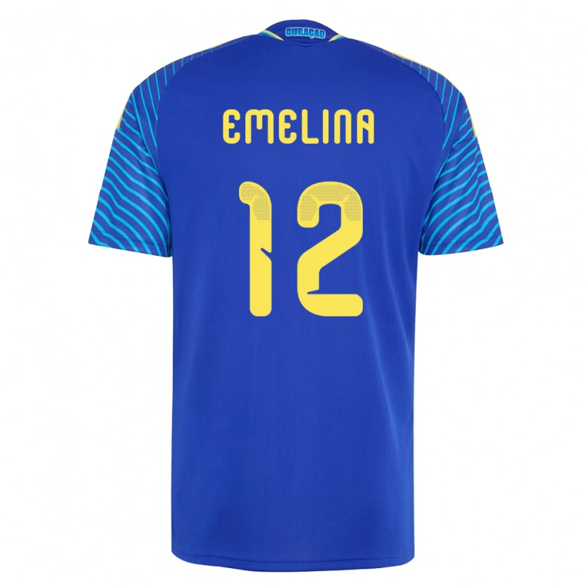 Danxenレディースキュラソー島Irdjoailly Emelina#12紺 白ホームシャツ26-28ジャージーユニフォーム
