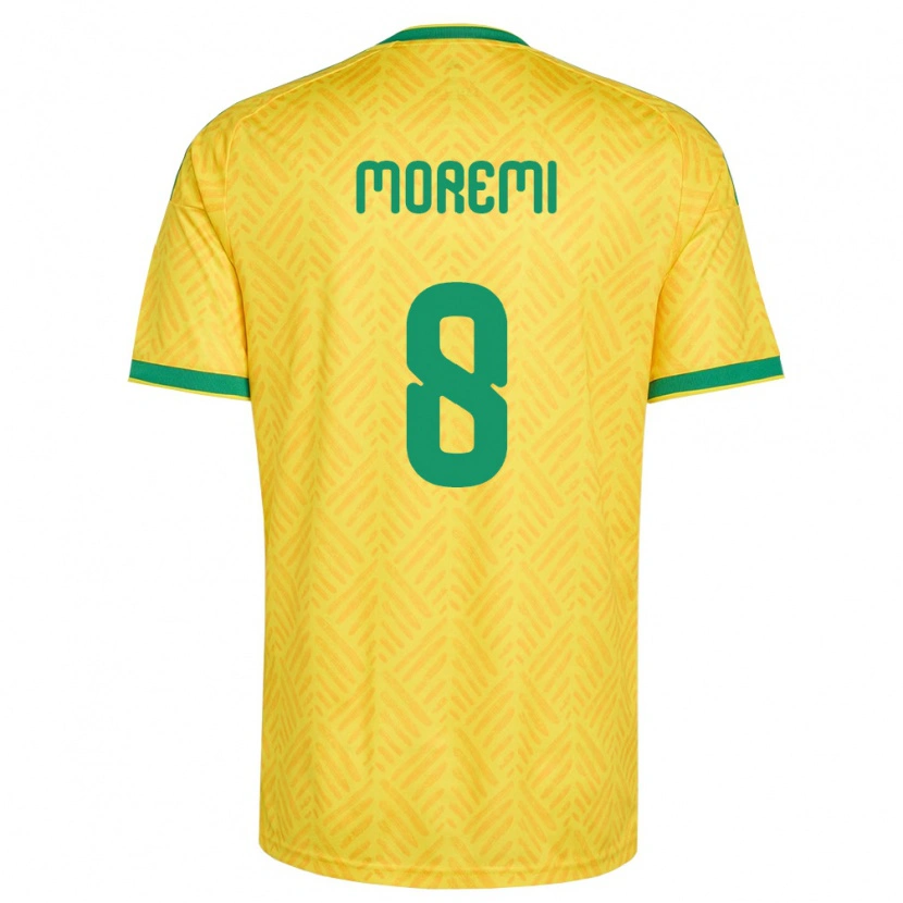Danxenレディース南アフリカTshepang Moremi#8黄 緑ホームシャツ26-28ジャージーユニフォーム