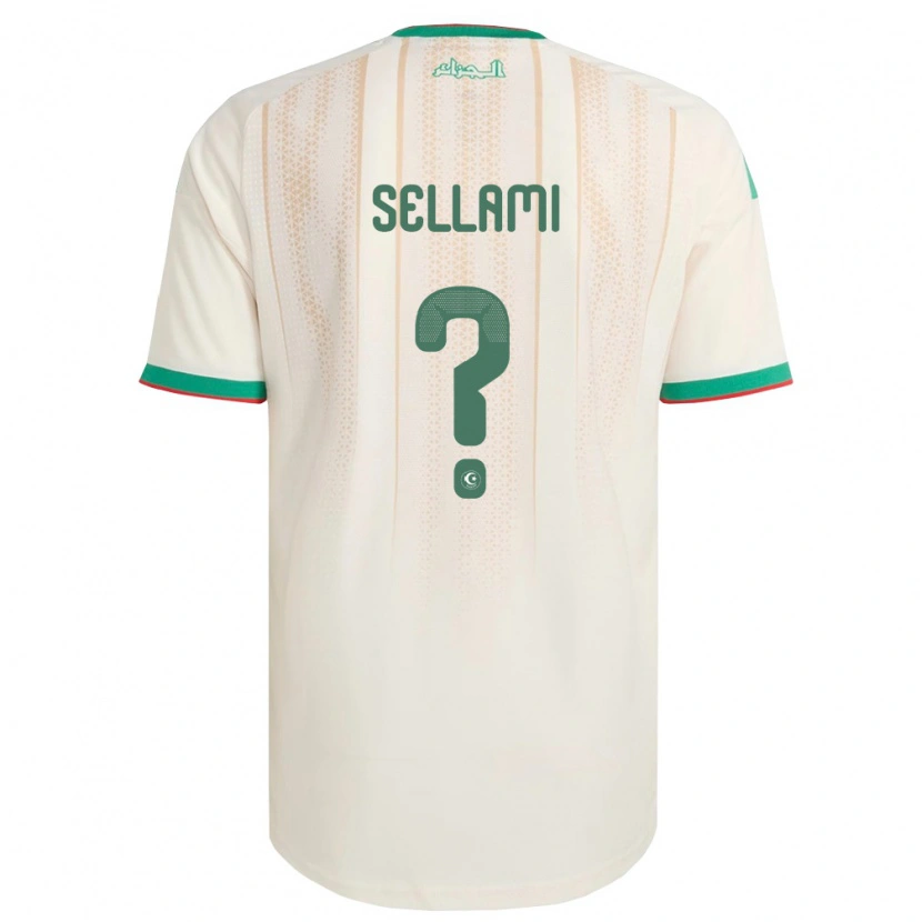 DanxenレディースアルジェリアYanis Sellami#0オフホワイト 緑 赤ホームシャツ26-28ジャージーユニフォーム