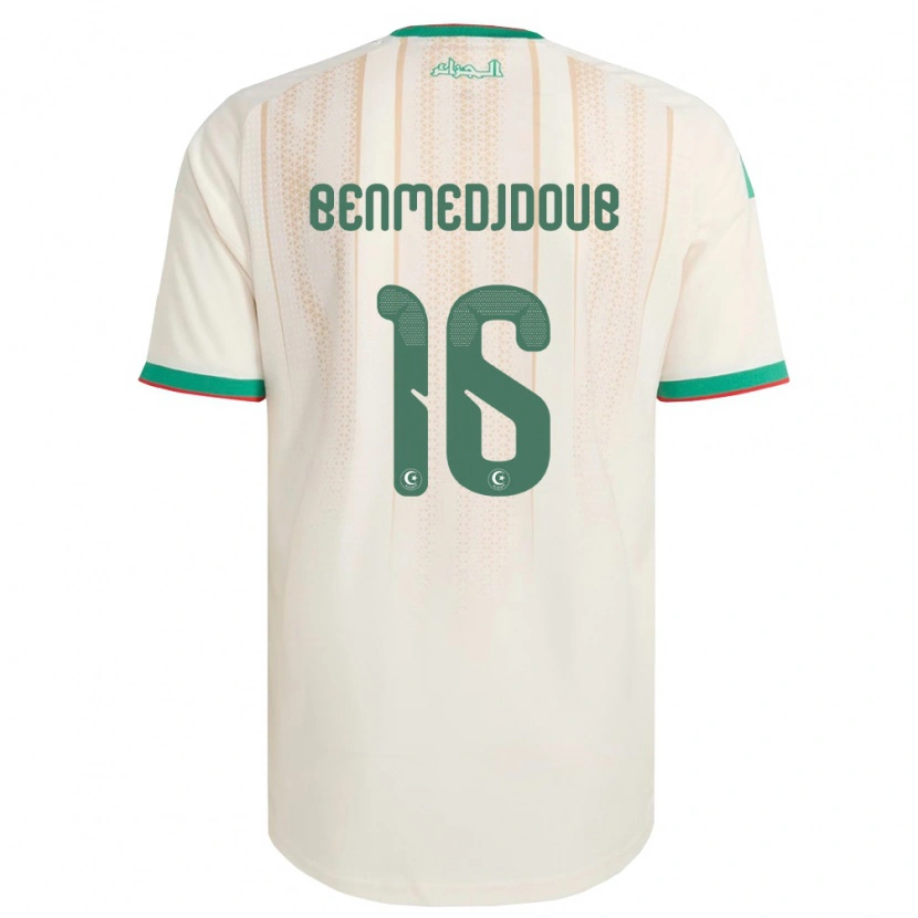 DanxenレディースアルジェリアNazim Benmedjdoub#16オフホワイト 緑 赤ホームシャツ26-28ジャージーユニフォーム
