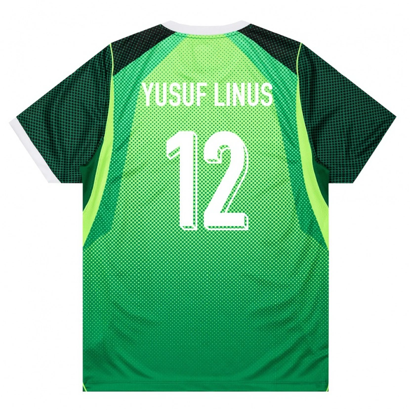 DanxenレディースナイジェリアHope Yusuf Linus#12緑 白ホームシャツ26-28ジャージーユニフォーム