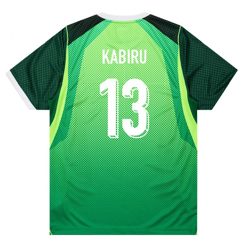DanxenレディースナイジェリアAdnan Kabiru#13緑 白ホームシャツ26-28ジャージーユニフォーム