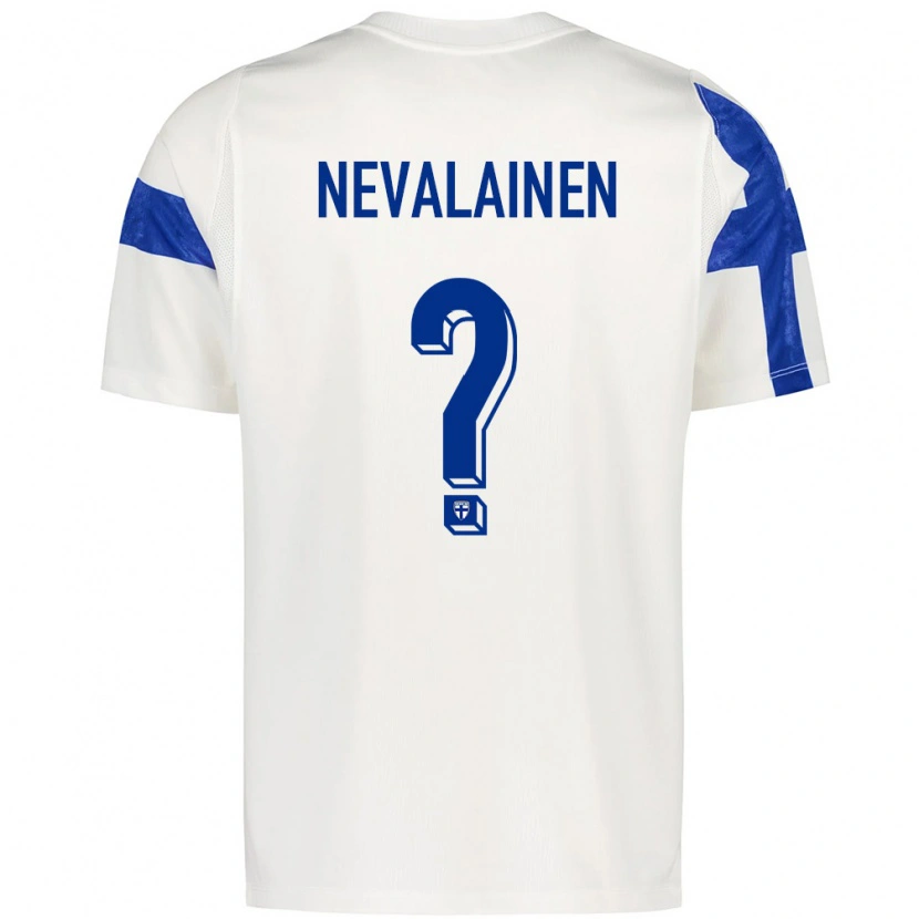DanxenレディースフィンランドJoakim Nevalainen#0白 青ホームシャツ26-28ジャージーユニフォーム