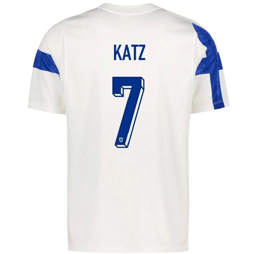 DanxenレディースフィンランドBruno Katz#7白 青ホームシャツ26-28ジャージーユニフォーム