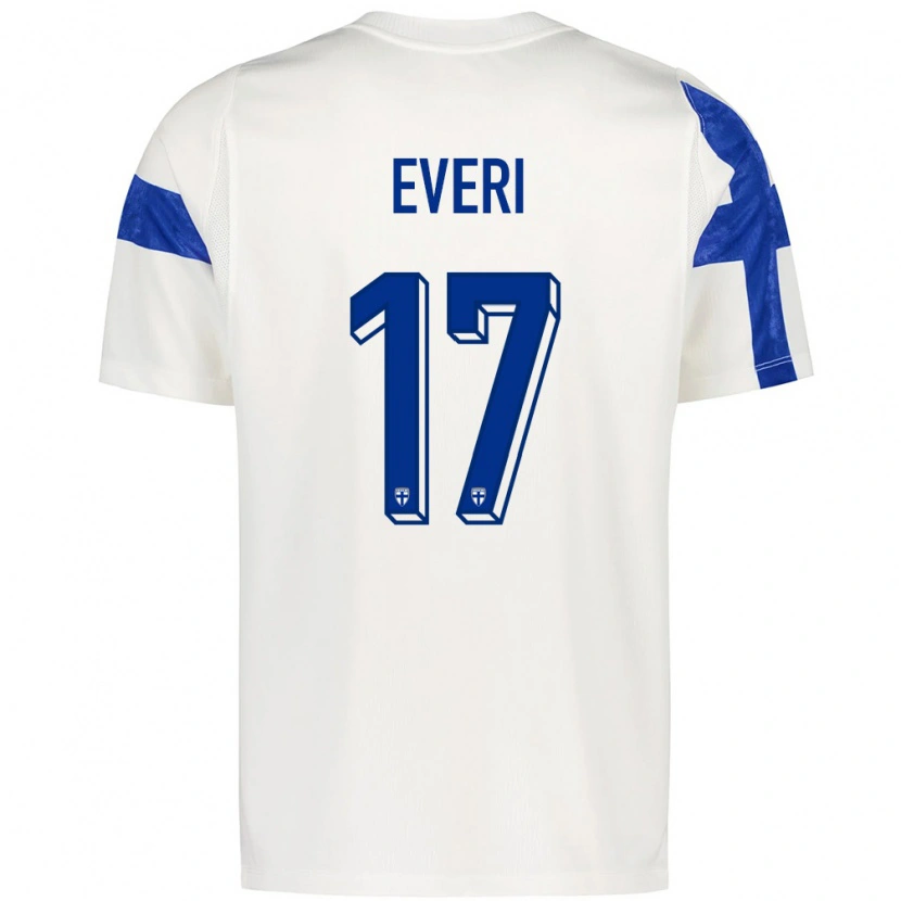 DanxenレディースフィンランドViljami Everi#17白 青ホームシャツ26-28ジャージーユニフォーム