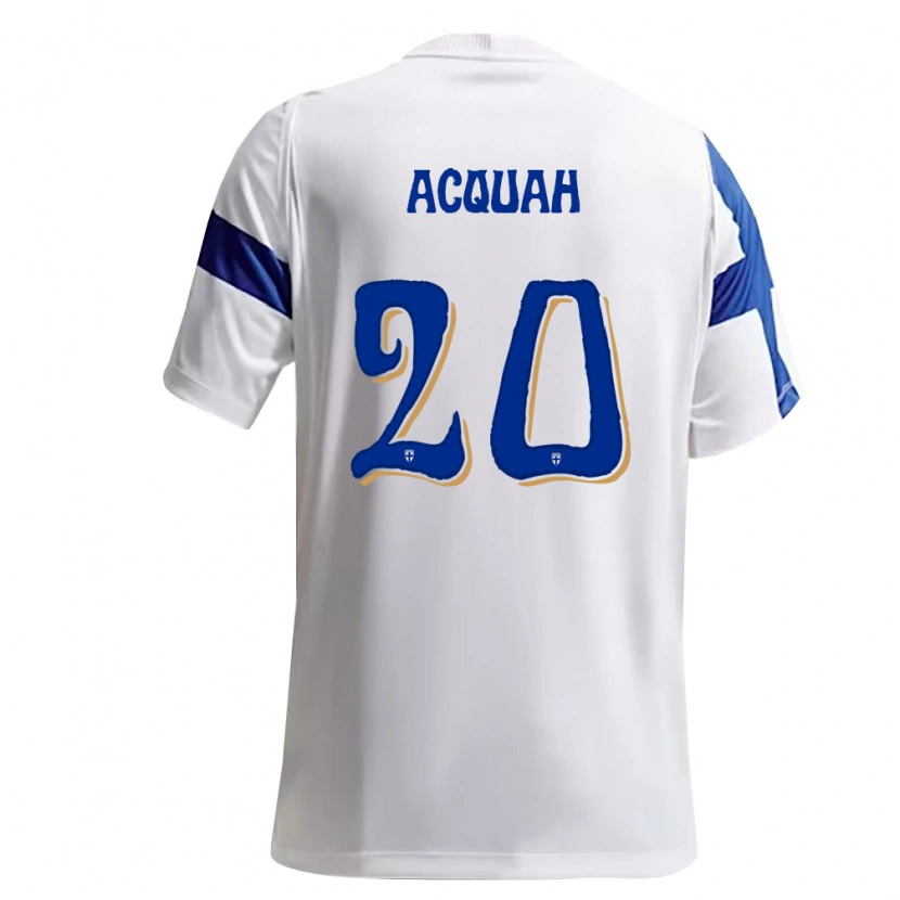 DanxenレディースフィンランドMarkus Acquah#20白 青ホームシャツ26-28ジャージーユニフォーム
