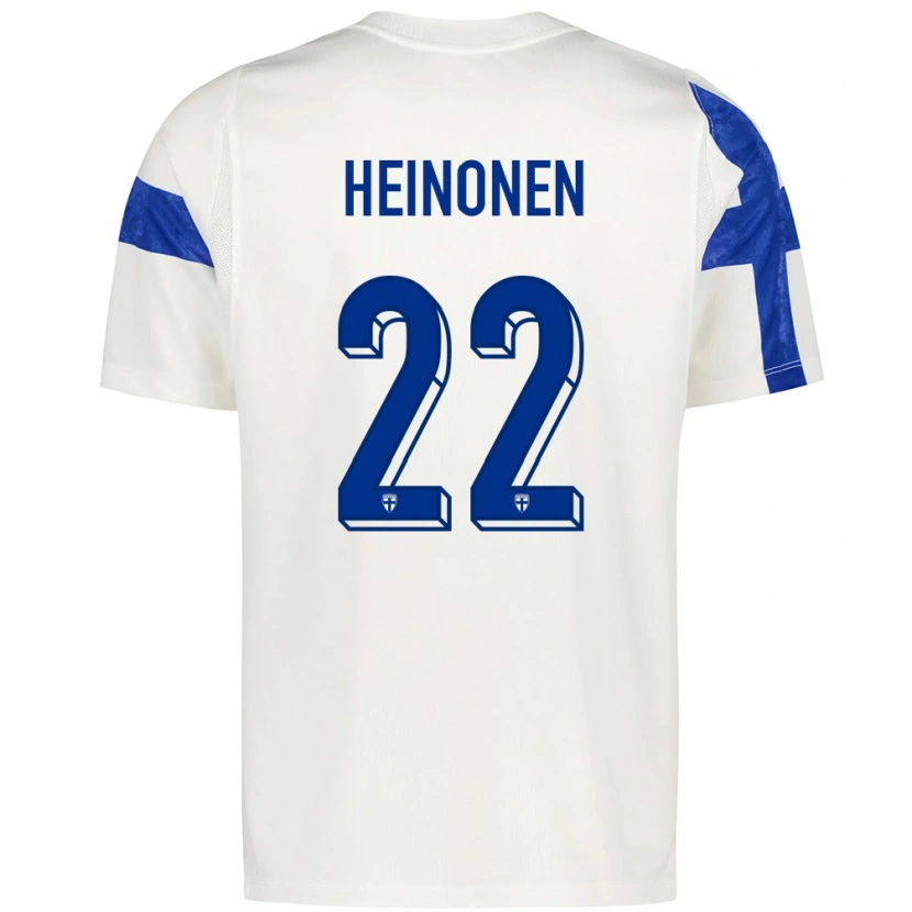 DanxenレディースフィンランドOtto Heinonen#22白 青ホームシャツ26-28ジャージーユニフォーム