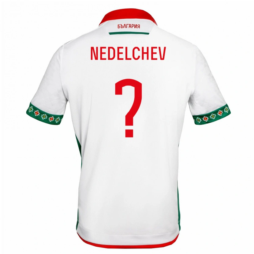 DanxenレディースブルガリアNikolay Nedelchev#0白 緑 赤ホームシャツ26-28ジャージーユニフォーム