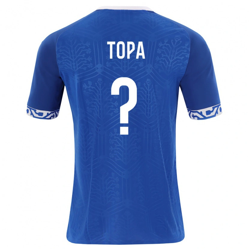DanxenレディースモルドバMatei Topa#0ロイヤルブルー 白ホームシャツ26-28ジャージーユニフォーム