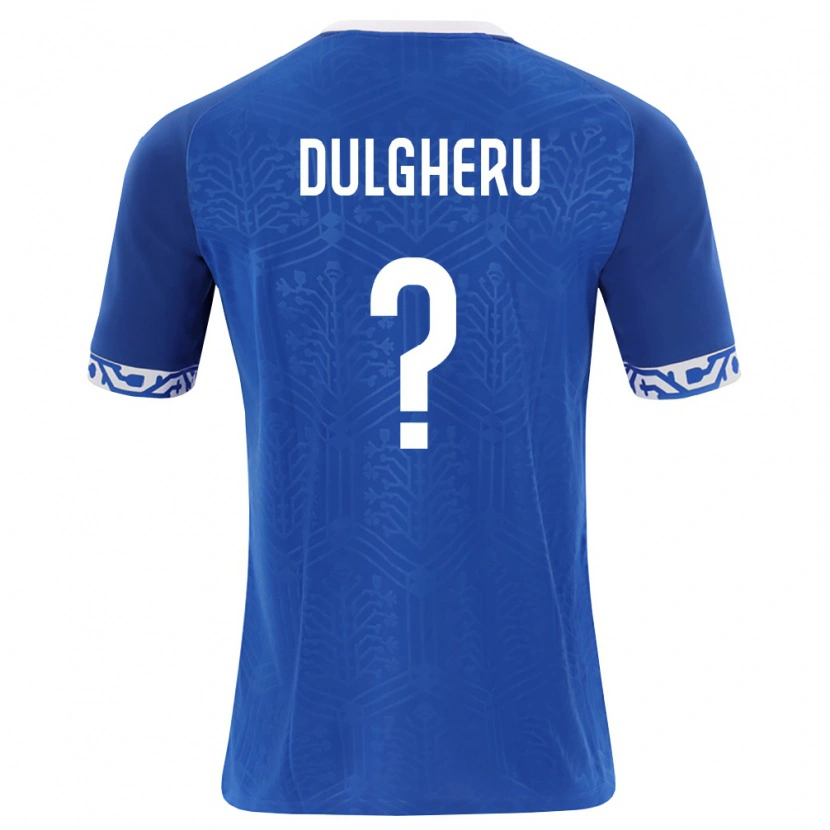 DanxenレディースモルドバMassimo Dulgheru#0ロイヤルブルー 白ホームシャツ26-28ジャージーユニフォーム