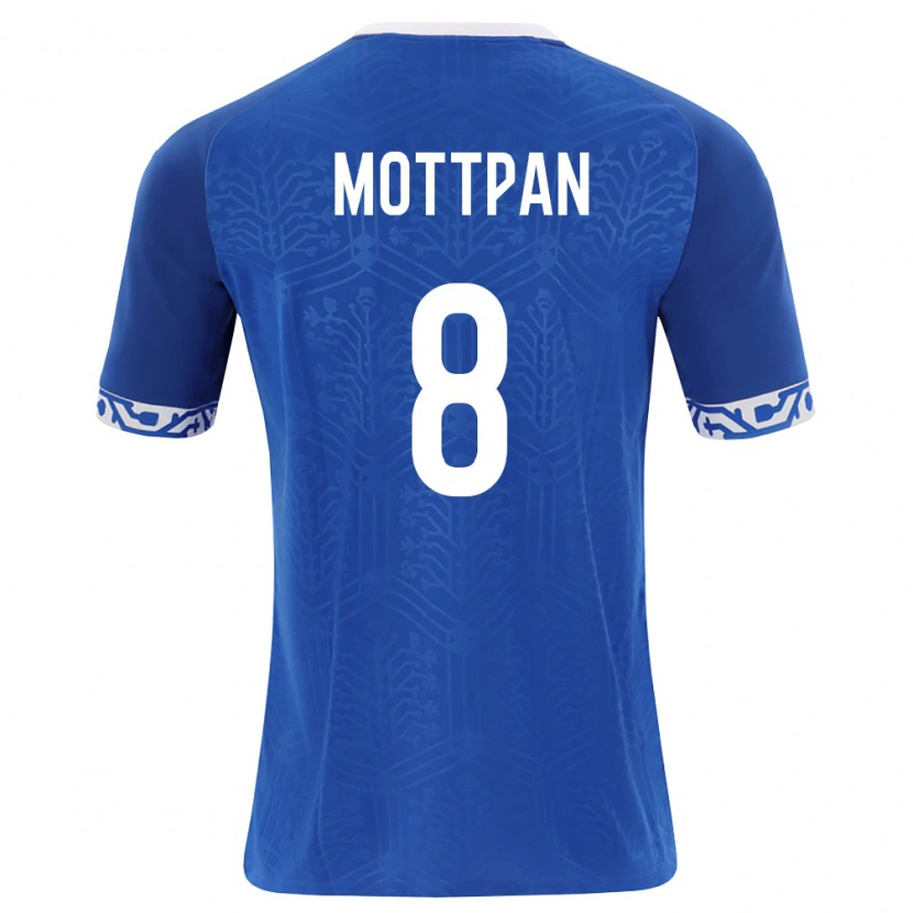 DanxenレディースモルドバNikita Motpan#8ロイヤルブルー 白ホームシャツ26-28ジャージーユニフォーム