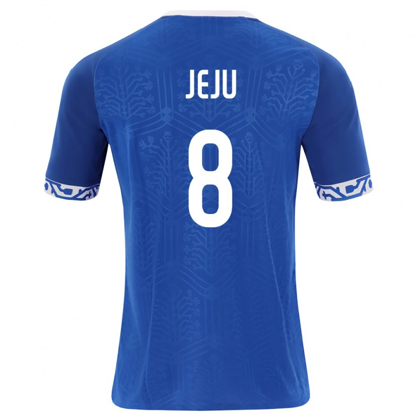 DanxenレディースモルドバIvan Jeju#8ロイヤルブルー 白ホームシャツ26-28ジャージーユニフォーム