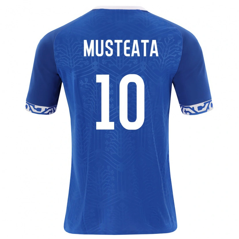 DanxenレディースモルドバBogdan Musteata#10ロイヤルブルー 白ホームシャツ26-28ジャージーユニフォーム