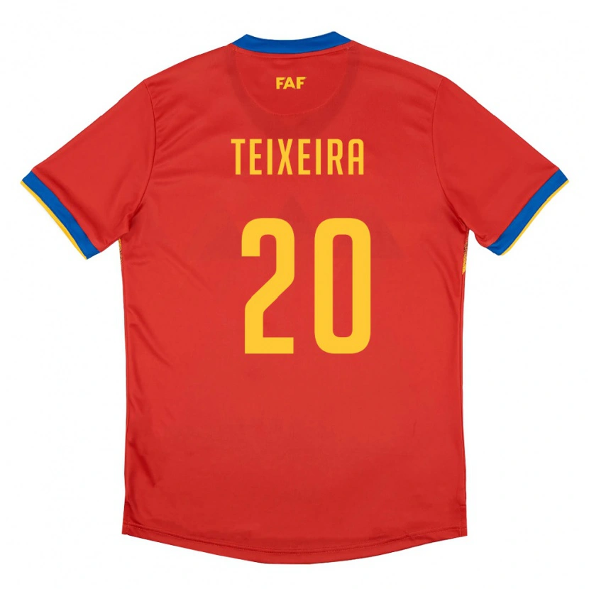 DanxenレディースアンドラJoão Teixeira#20赤 青 黄ホームシャツ26-28ジャージーユニフォーム
