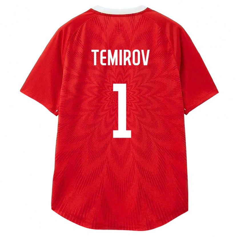 DanxenレディースロシアAleksandr Temirov#1赤 白 茶ホームシャツ26-28ジャージーユニフォーム