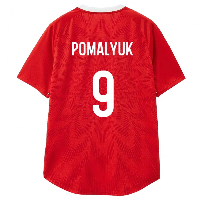DanxenレディースロシアAleksandr Pomalyuk#9赤 白 茶ホームシャツ26-28ジャージーユニフォーム