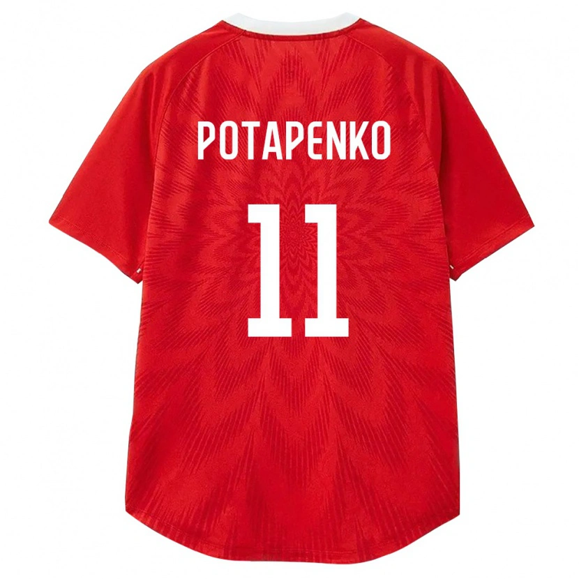DanxenレディースロシアEgor Potapenko#11赤 白 茶ホームシャツ26-28ジャージーユニフォーム