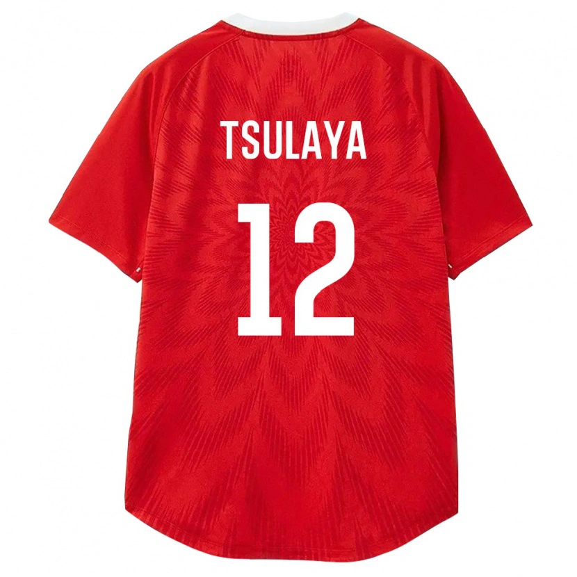 DanxenレディースロシアMikhail Tsulaya#12赤 白 茶ホームシャツ26-28ジャージーユニフォーム