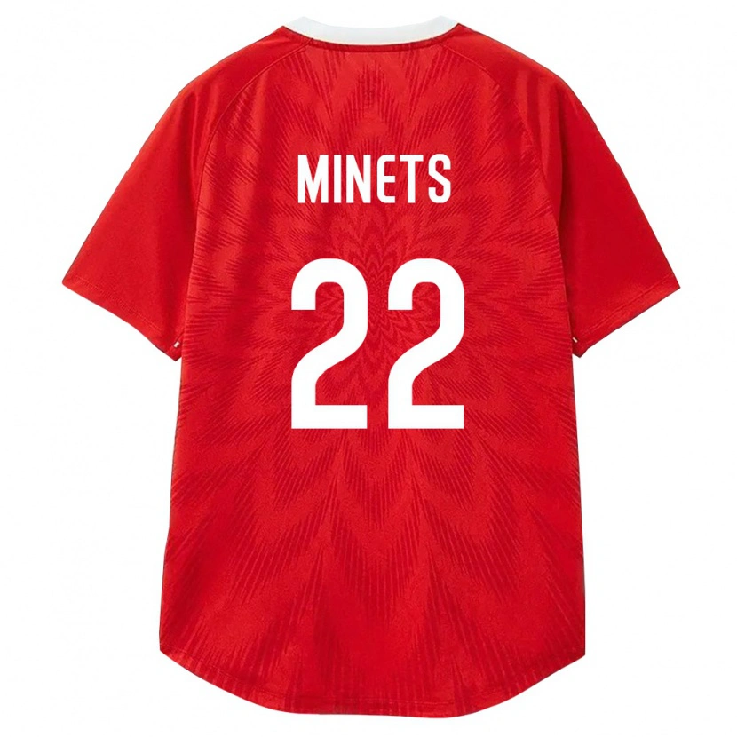 DanxenレディースロシアMatvey Minets#22赤 白 茶ホームシャツ26-28ジャージーユニフォーム