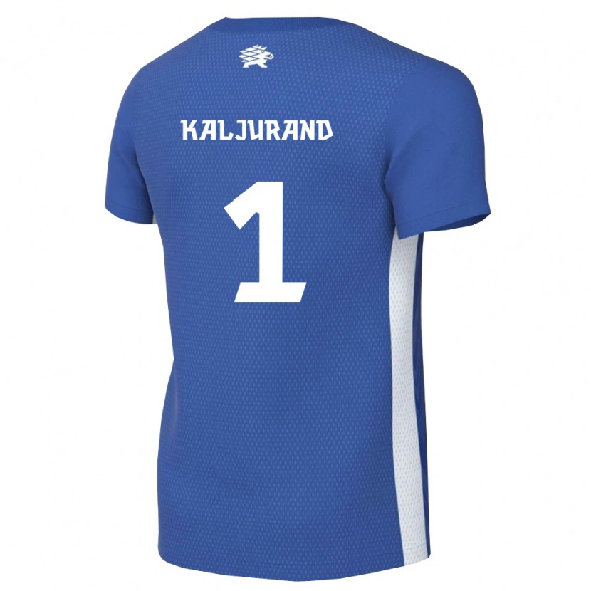 DanxenレディースエストニアJoonatan Kaljurand#1ダークブルー 白ホームシャツ26-28ジャージーユニフォーム