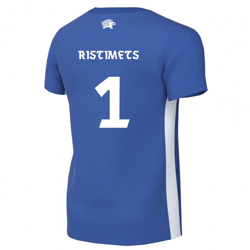DanxenレディースエストニアMarkkus Ristimets#1ダークブルー 白ホームシャツ26-28ジャージーユニフォーム
