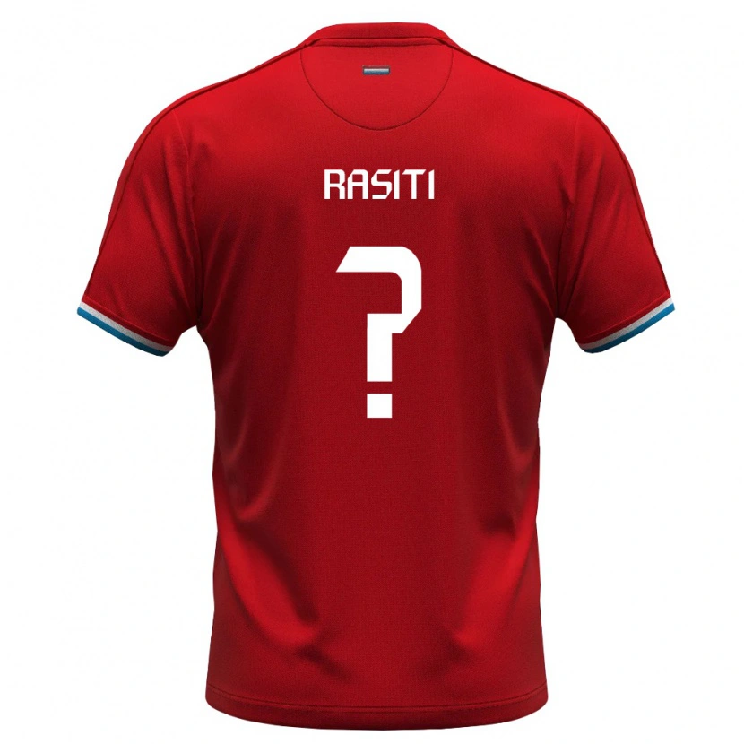 DanxenレディースルクセンブルクMirza Rasiti#0赤 白 青ホームシャツ26-28ジャージーユニフォーム