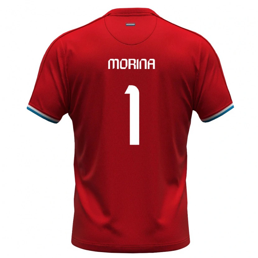 DanxenレディースルクセンブルクEltion Morina#1赤 白 青ホームシャツ26-28ジャージーユニフォーム