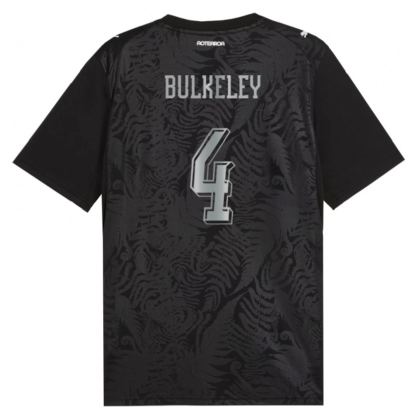 DanxenレディースニュージーランドJames Bulkeley#4白 黒 灰ホームシャツ26-28ジャージーユニフォーム