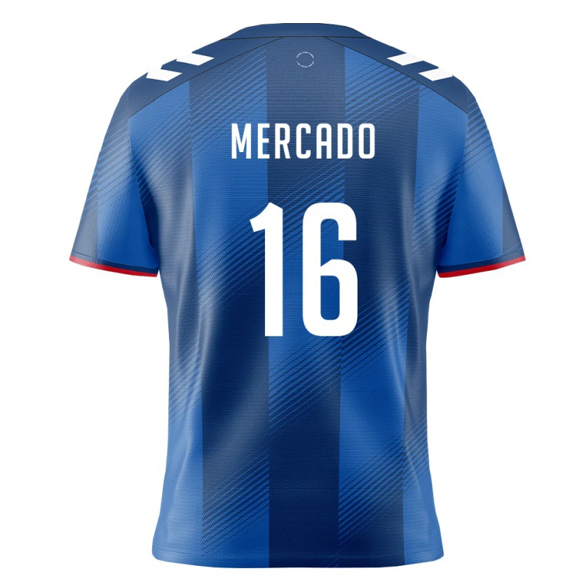 DanxenレディースプエルトリコÁngel Mercado#16ロイヤルブルー 赤 白ホームシャツ26-28ジャージーユニフォーム