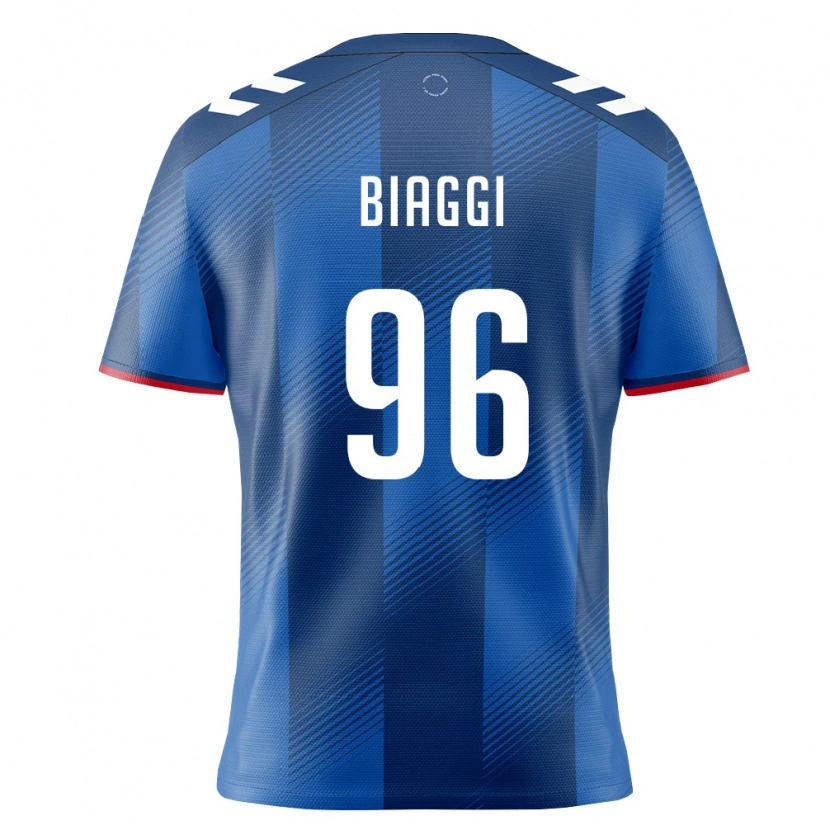 DanxenレディースプエルトリコAdrián Biaggi#96ロイヤルブルー 赤 白ホームシャツ26-28ジャージーユニフォーム