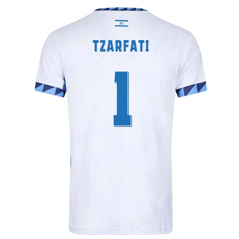 DanxenレディースイスラエルTomer Tzarfati#1白 ライトブルーホームシャツ26-28ジャージーユニフォーム